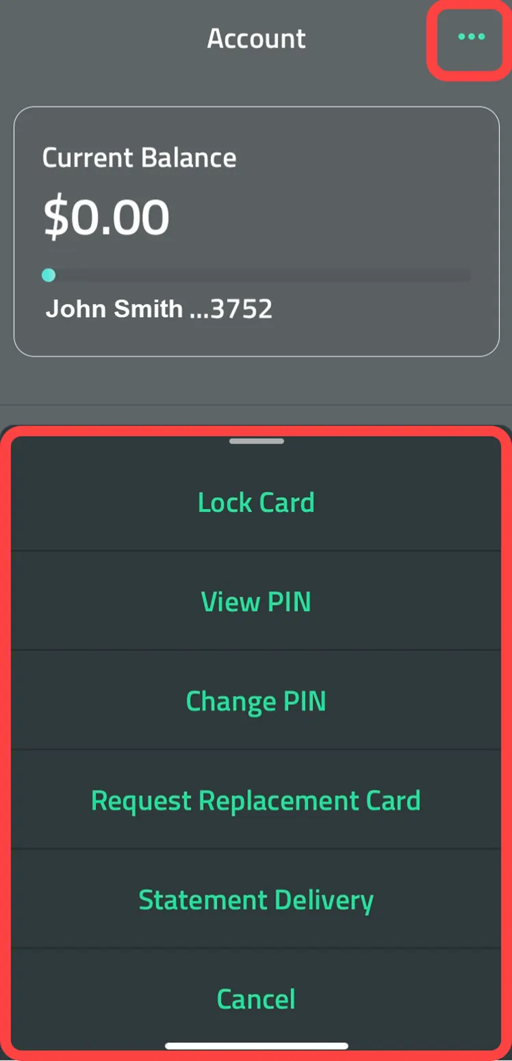Mobile instructions - adding your card - 3