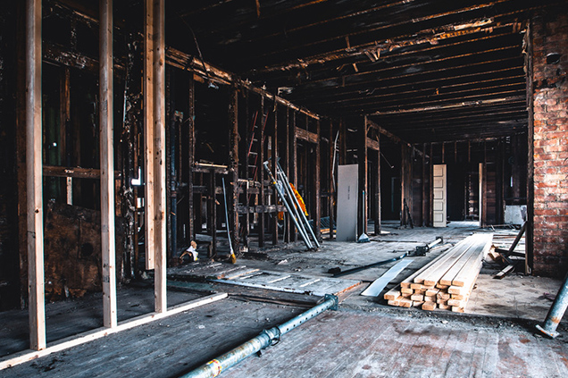 Inside the space the Andreolis purchased in Slavic Village.