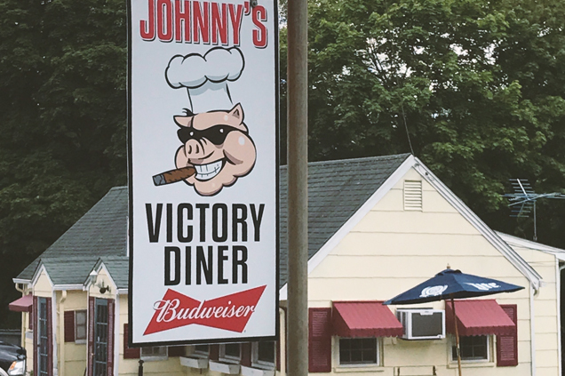 image of Johnny's Victory Diner sign