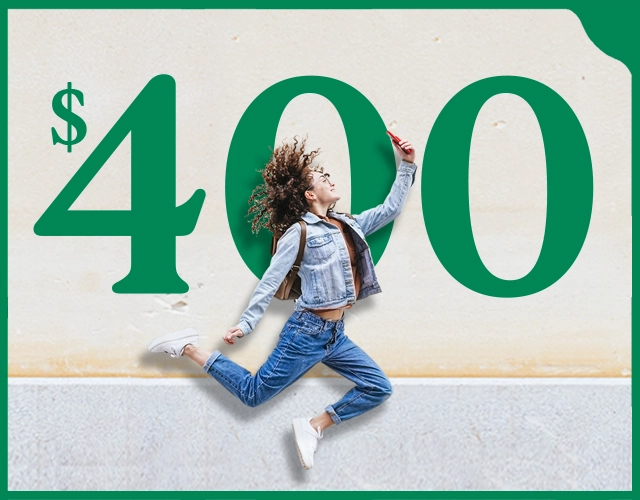 Get $400 when you meet specific criteria