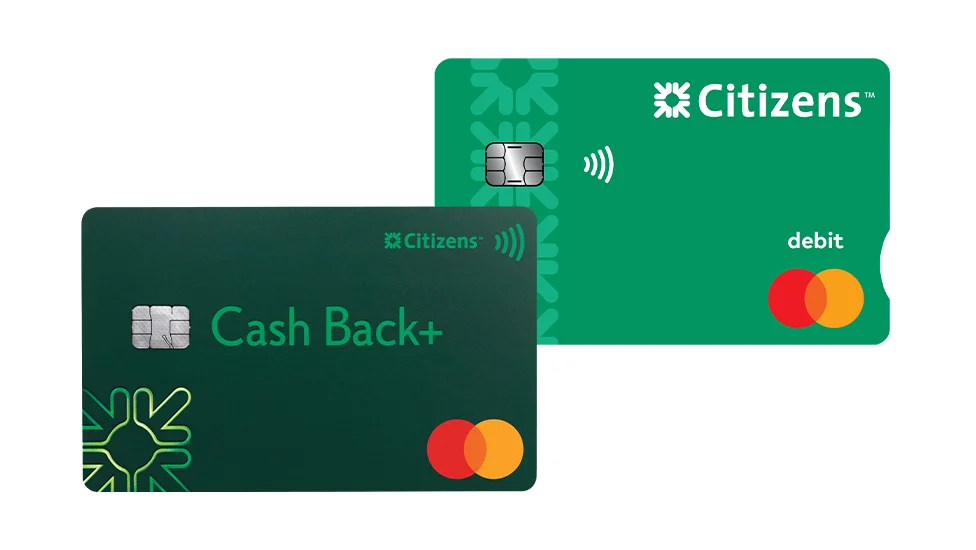 Citizens debit card and credit cards