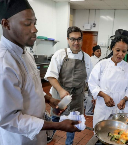 Chefs cooking