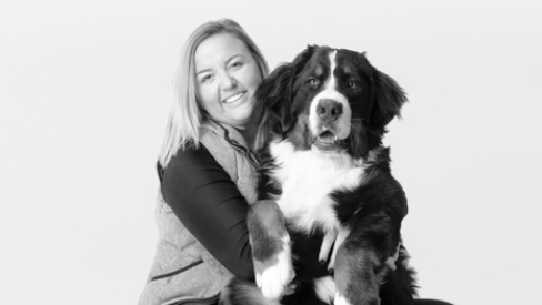 Woman with dog