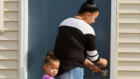 Woman and child