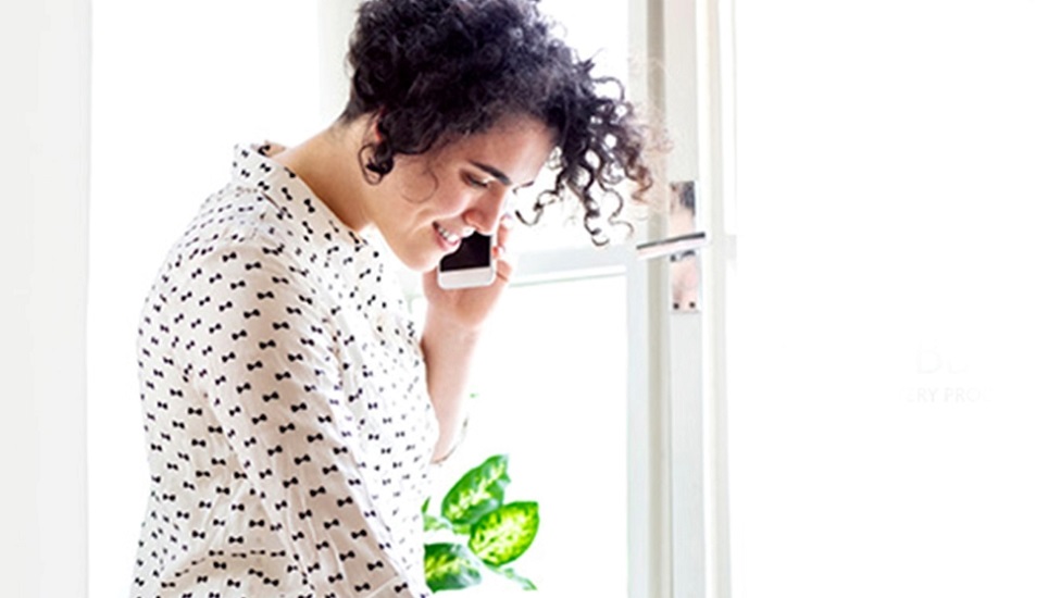 Woman on phone