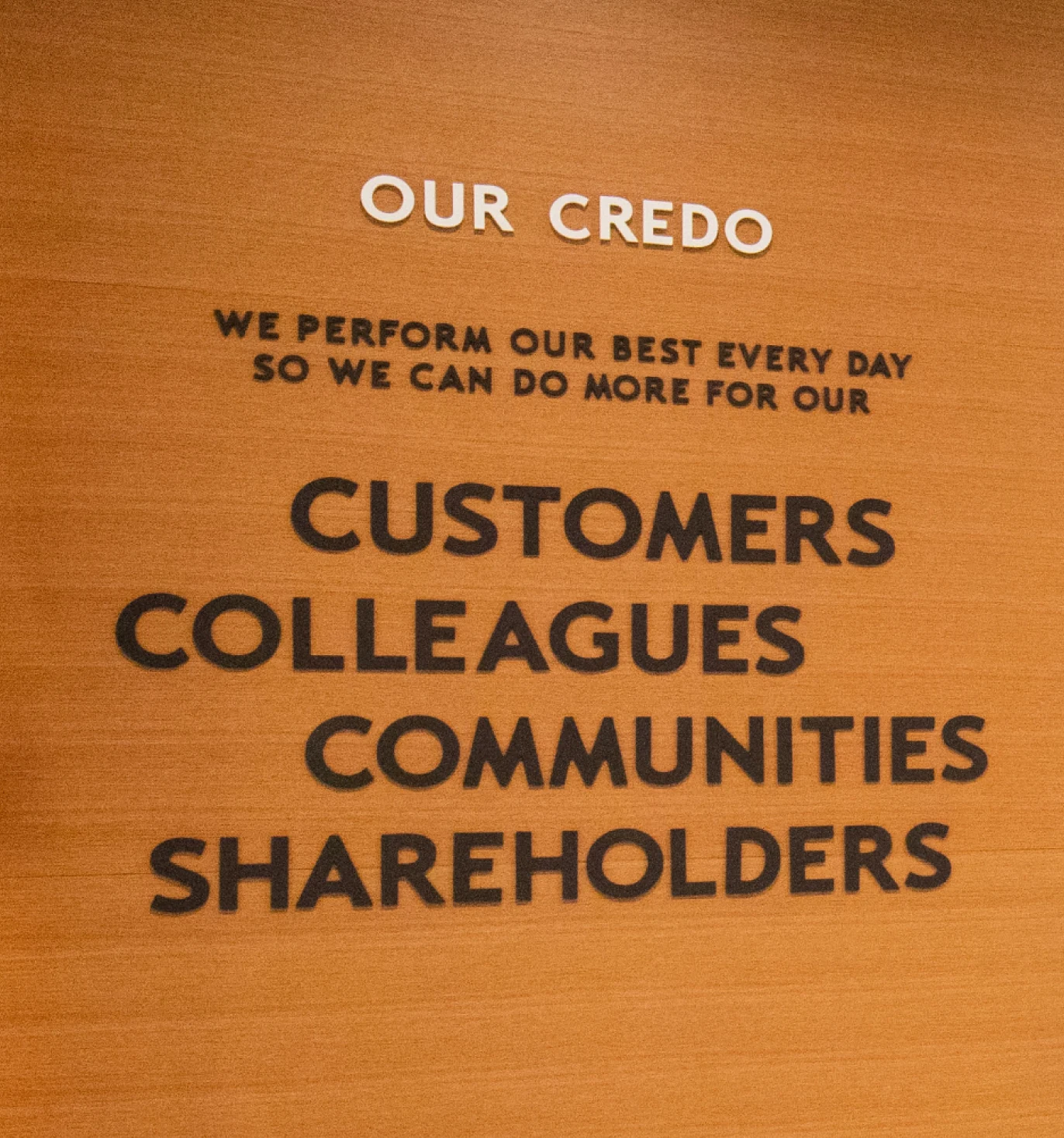 Picture of Citizens Credo - We Perform our best every day so we can do more ofr our customers, colleagues, communities, shareholders