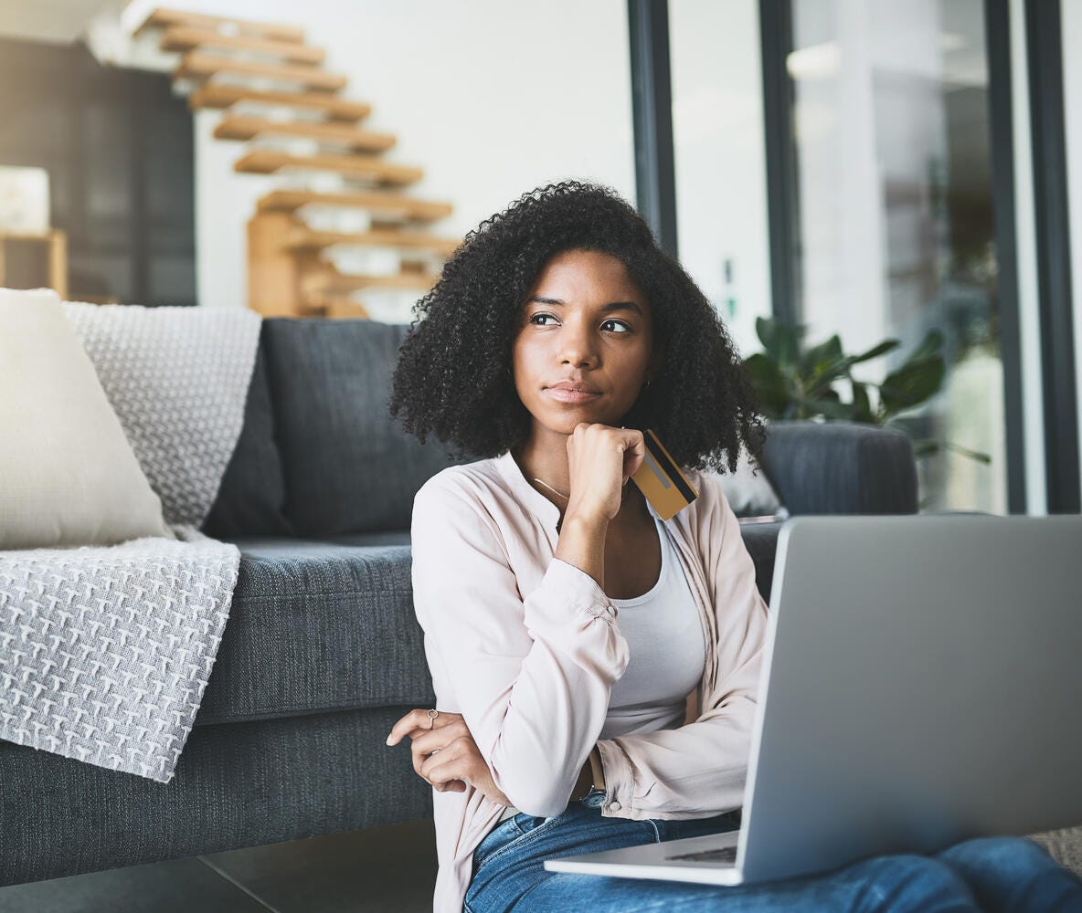 Woman working on computer