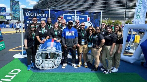 Citizens at the home of the Giants