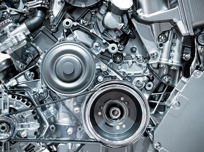 Gears inside engine
