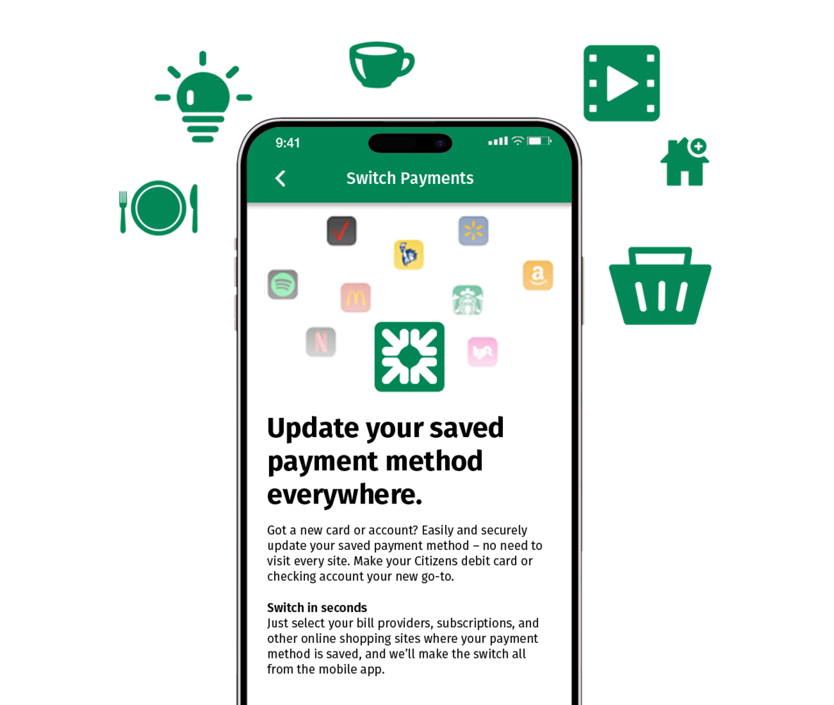 A phone with the Citizens app