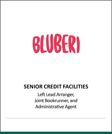 Bluberi transaction - senior credit facilities