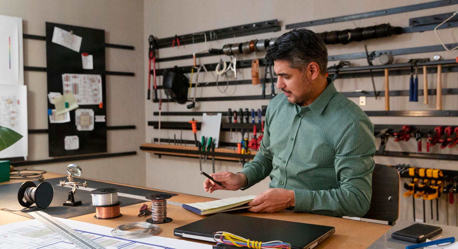 One engineer working