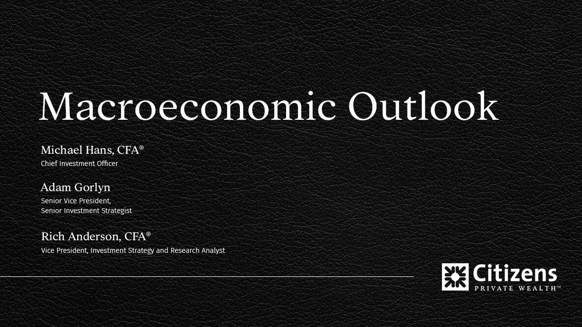Webinar chapter - Macroeconomic Outlook: A shifting foundation of economic growth